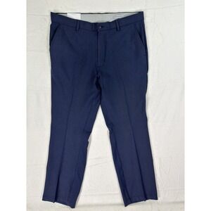 New Greg Norman Pants Mens 36x30 Navy Blue Ultimate Classic Travel Pant Straight